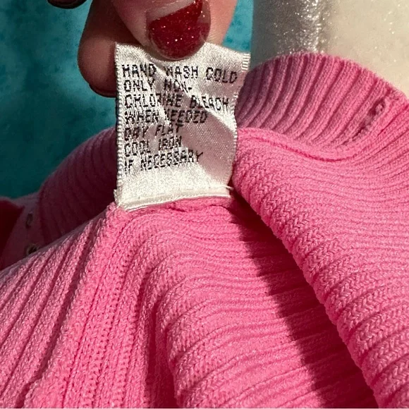 Cache pink full front zip off shoulder top - Picture 7 of 8